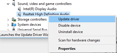 Удалил realtek high definition audio driver что делать